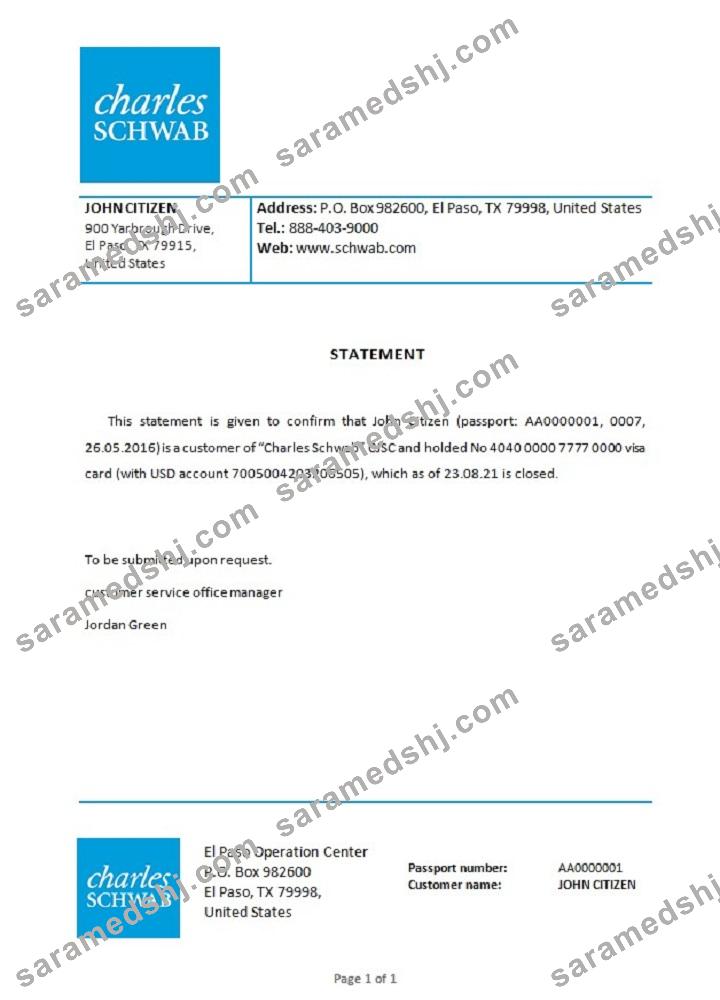 USA_Charles Schwab_closure reference